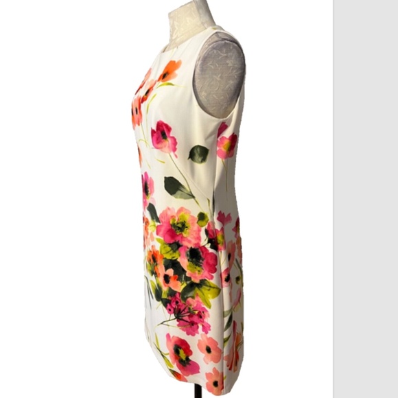 Ralph Lauren Dress 10 Floral Colorful Career Church Stretch Washable $155 - Picture 3 of 13